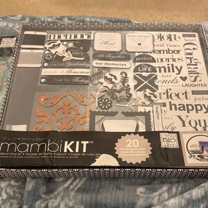 Me & My Big Ideas Scrapbook Kit - Black, White, Silver, Gold